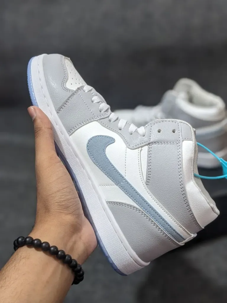 Air Jordan 1 || Color - Grey || High Neck